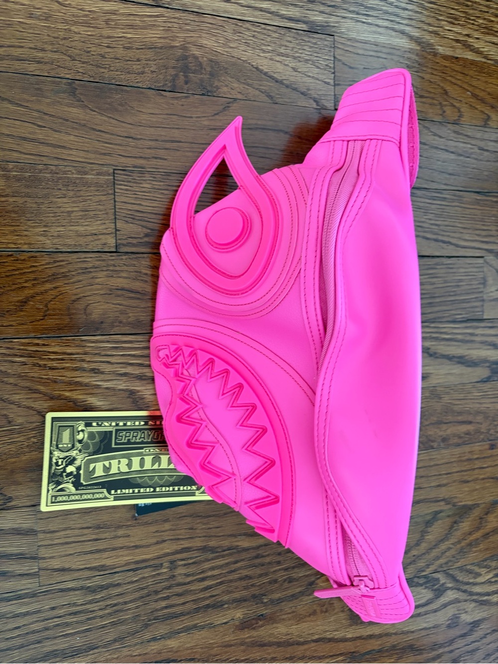 Sprayground Neon Hot Pink Sculpted Crossbody Bag